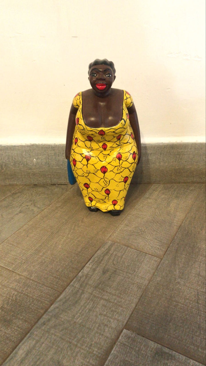 Mama west wooden doll from Ivory Coast - Dilwana - botswana online shopping