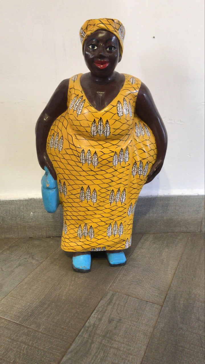 Mama west wooden doll from Ivory Coast - Dilwana - botswana online shopping