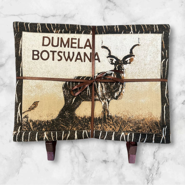 Handcrafted African Animal Placemat Set by Dilwana