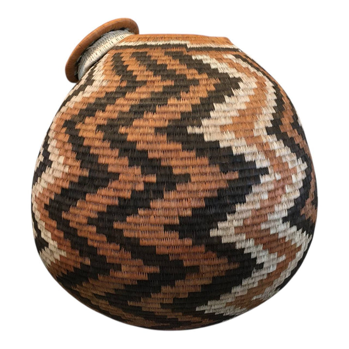 Handcrafted African Clay Pot by Dilwana, eco-friendly koze for decor or storage