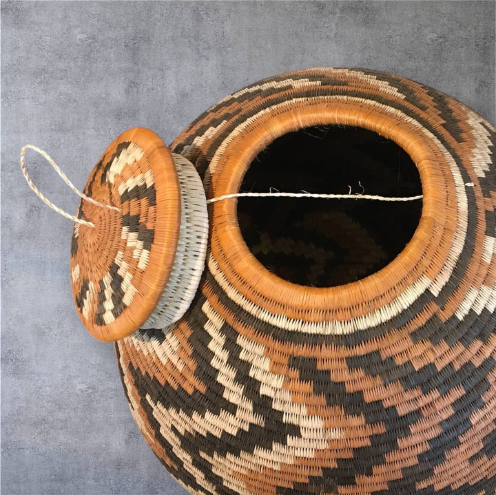Handcrafted African Clay Pot by Dilwana, eco-friendly koze for decor or storage