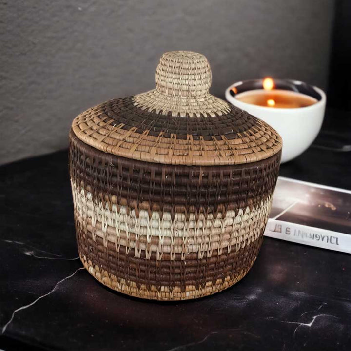 African Handwoven Basket | Celebrate African Artistry in Your Home - Dilwana - botswana online shopping