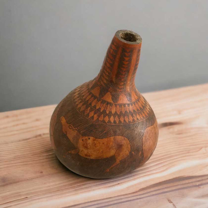 Antique Hand Carved Kenyan Calabash - A Timeless Masterpiece - Dilwana - botswana online shopping
