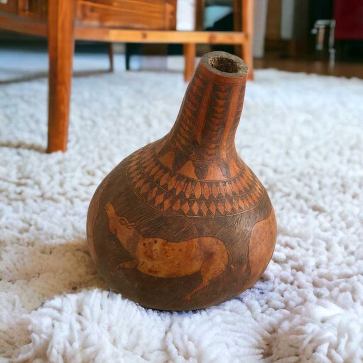 Antique Hand Carved Kenyan Calabash - A Timeless Masterpiece - Dilwana - botswana online shopping