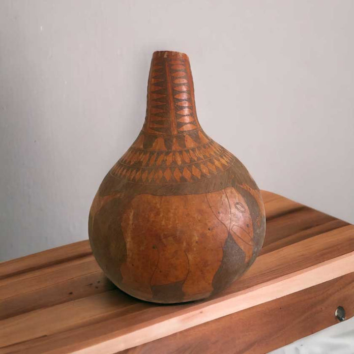 Antique Hand Carved Kenyan Calabash - A Timeless Masterpiece - Dilwana - botswana online shopping