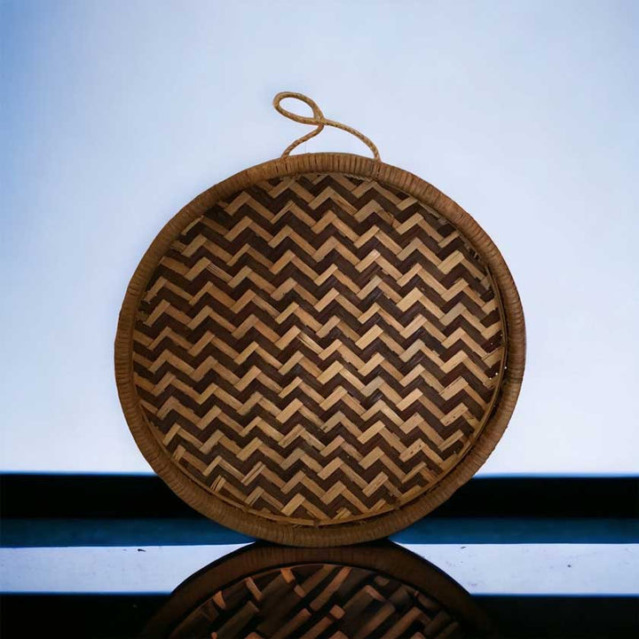 Artisanal Handmade Rattan Wall Basket