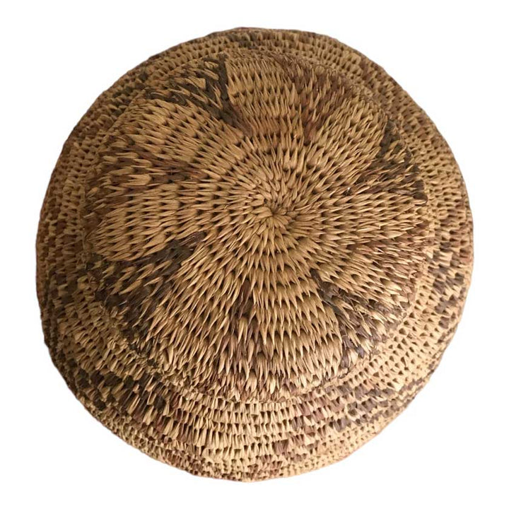 1980s Vintage African Handwoven Basket - Dilwana - botswana online shopping