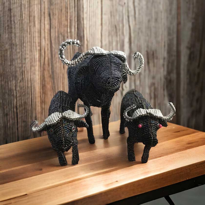 Buffalo Wired and Beads - African Craft - Dilwana - botswana online shopping
