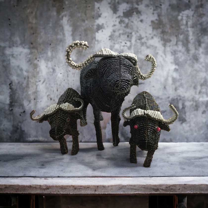 Buffalo Wired and Beads - African Craft - Dilwana - botswana online shopping
