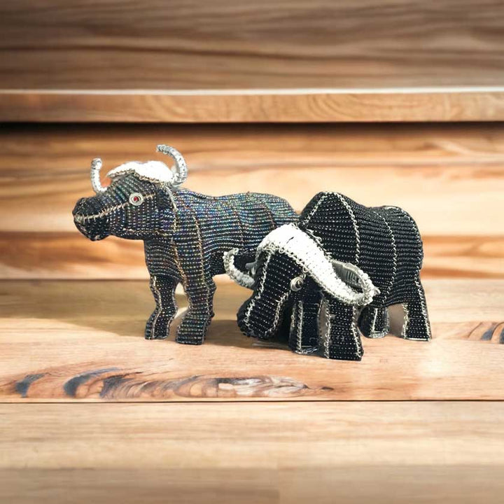 Buffalo Wired and Beads - African Craft - Dilwana - botswana online shopping