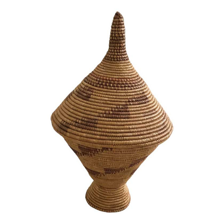 Vintage Handwoven Tutsi Basket Set, Rwanda - Dilwana - botswana online shopping