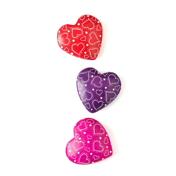 (Set of three flatted hearts )