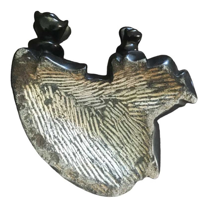 Hand Carved Shona Stone Resting Hippos - Dilwana - botswana online shopping