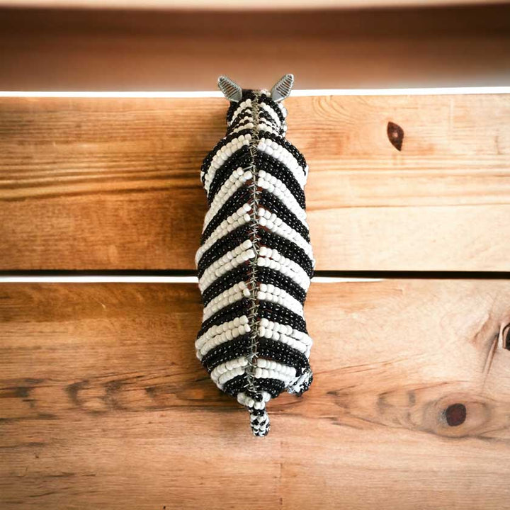 Handmade African Bead & Wire Zebra - Dilwana - botswana online shopping