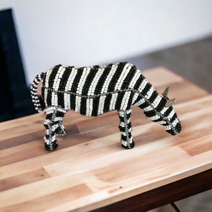 Handmade African Bead & Wire Zebra - Dilwana - botswana online shopping