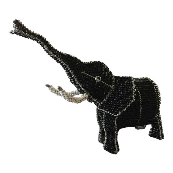 Experience the Magic: Handmade African Wire and Bead Elephant - Dilwana - botswana online shopping