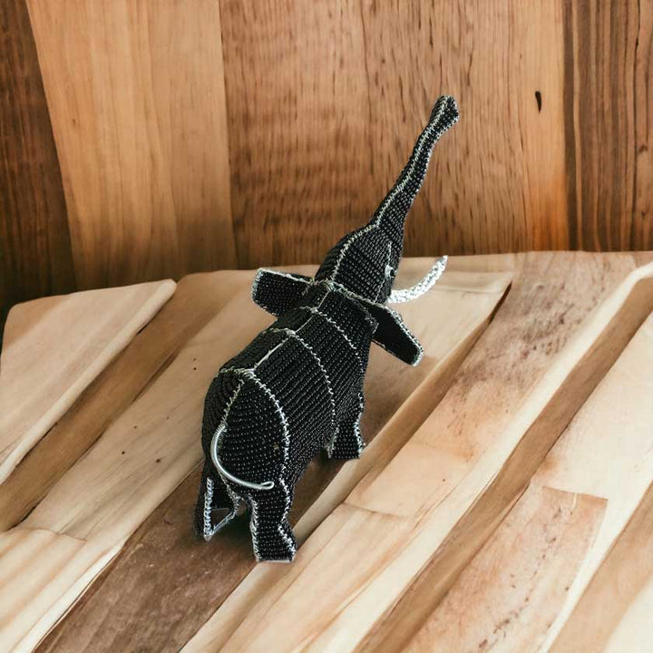 Experience the Magic: Handmade African Wire and Bead Elephant - Dilwana - botswana online shopping