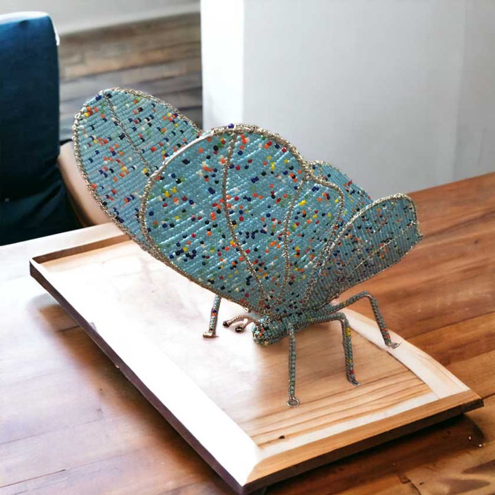 Elevate Your Decor with the Handmade Bead & Wire Butterfly - Dilwana - botswana online shopping
