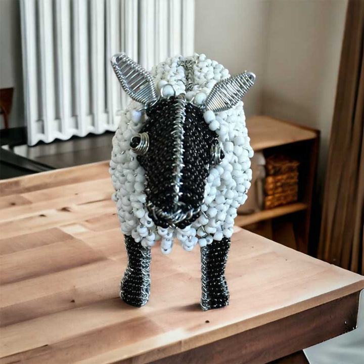 Handmade Bead & Wire Sheep - Dilwana - botswana online shopping