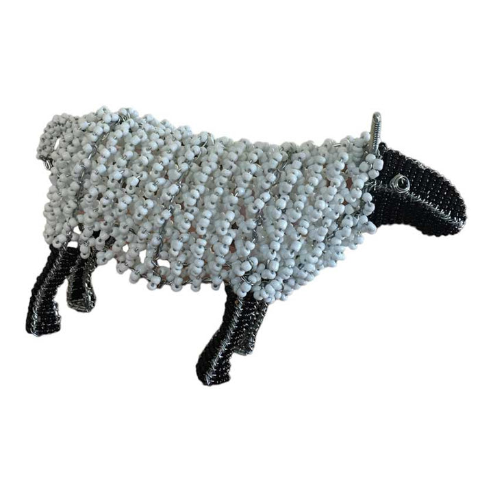Handmade Bead & Wire Sheep - Dilwana - botswana online shopping