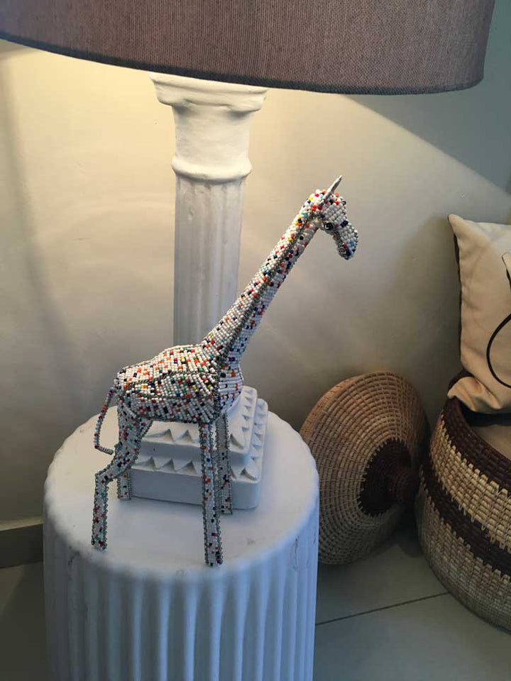 Handmade African Bead & Wire Giraffe - Dilwana - botswana online shopping