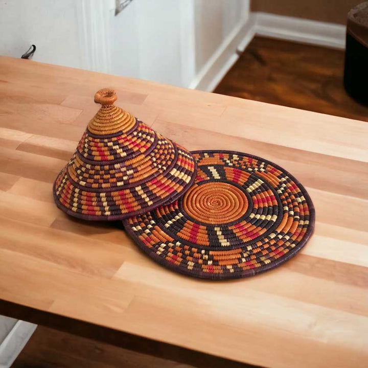 Nubian Kuta Traditional Basket Set from Uganda - Dilwana - botswana online shopping