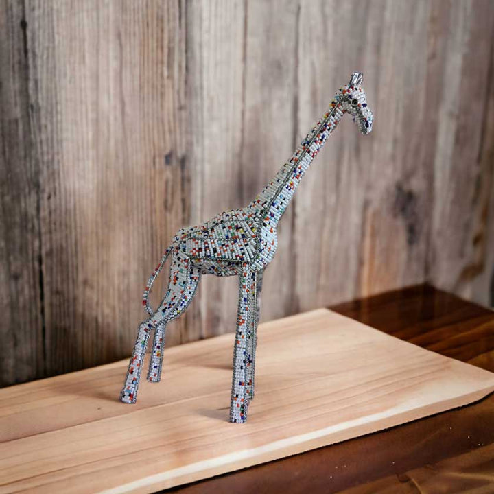 Handmade African Bead & Wire Giraffe - Dilwana - botswana online shopping