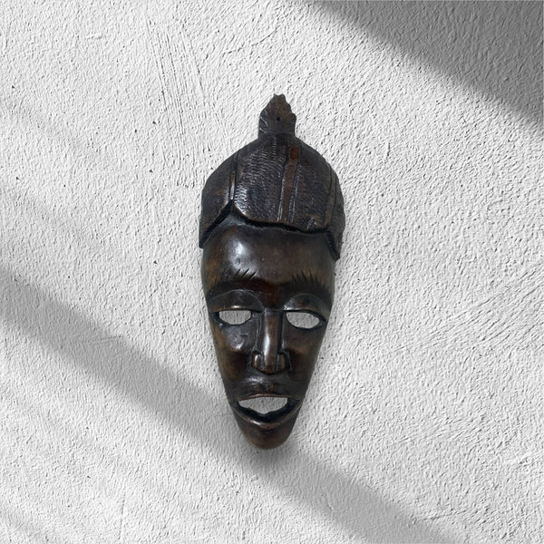 Vintage African Tribal Wooden Face Mask – Hand-Carved Wall Art (2 Models)