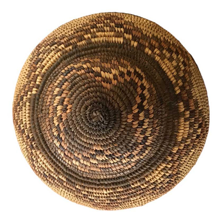 Vintage African Zulu Tribal Hand Woven Basket | Lidded Ukhamba Design