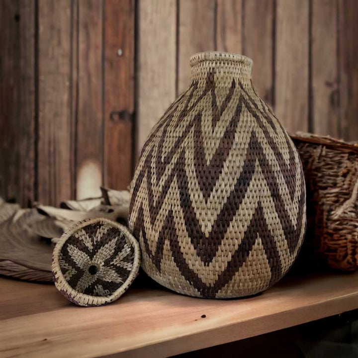 Vintage Botswana Basket - A Timeless Treasure of Botswana's Artistry _ Dilwana
