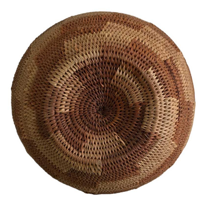 Vintage Botswana Handwoven Basket | African Artistry for Your Home