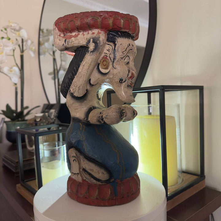 Vintage Handcrafted African Tribal Figurine – Tribal Folk Art Fetish Antique Primitive Old Woman - Dilwana - botswana online shopping