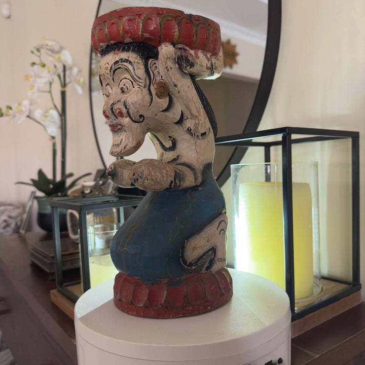 Vintage Handcrafted African Tribal Figurine – Tribal Folk Art Fetish Antique Primitive Old Woman - Dilwana - botswana online shopping