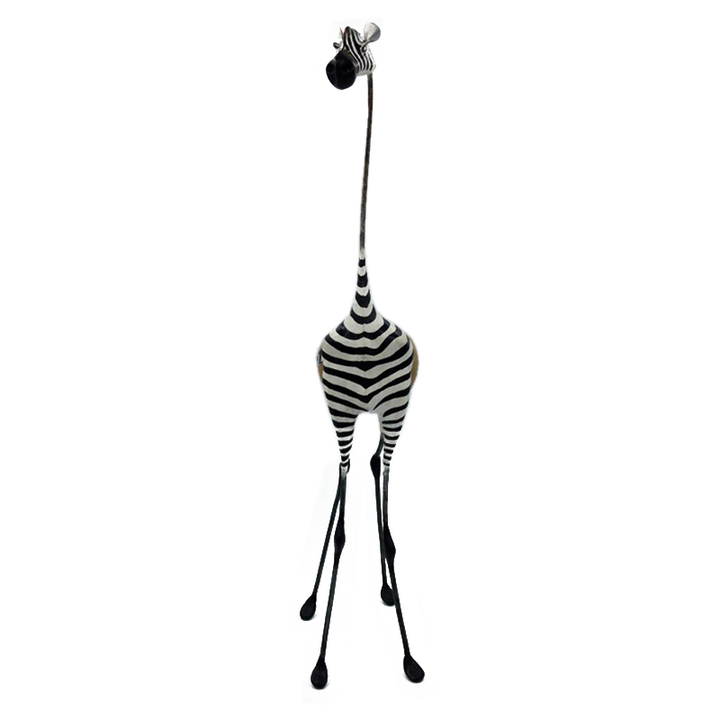 Stand handmade Zebra and Giraffe - African craft - Dilwana - botswana online shopping