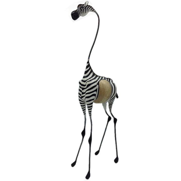 Stand handmade Zebra and Giraffe - African craft - Dilwana - botswana online shopping