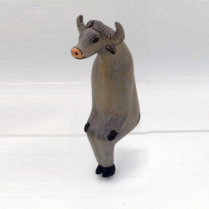 African Buffalo sitting animal craft - African craft online store in USA - Dilwana