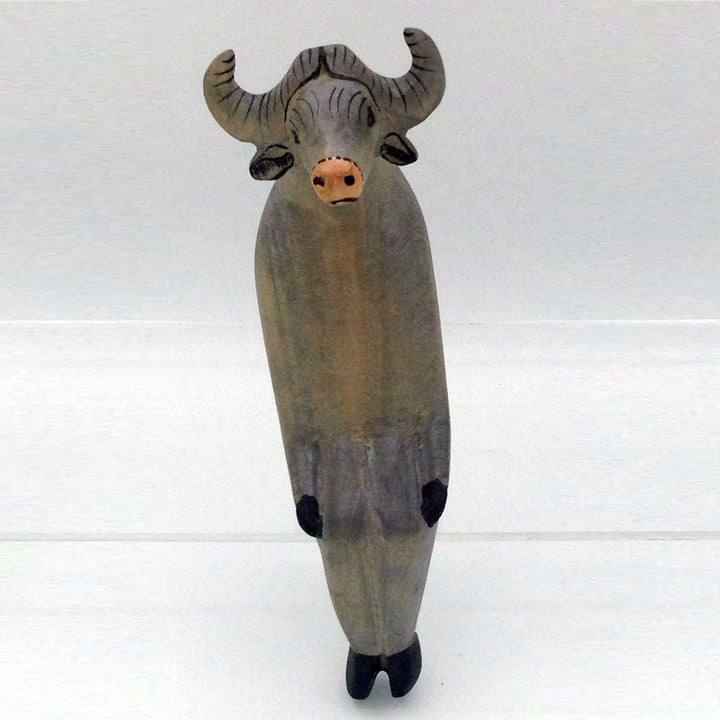 African Buffalo sitting animal craft - African craft online store in USA - Dilwana