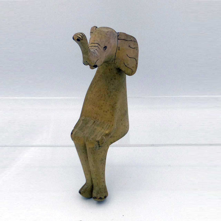 African Elephant sitting animal craft - African craft online store in USA - Dilwana