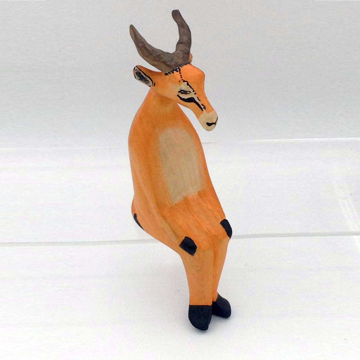 African Gazelle sitting animal craft - African craft online store in USA - Dilwana
