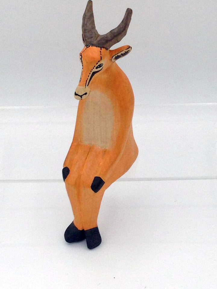 African Gazelle sitting animal craft - African craft online store in USA - Dilwana