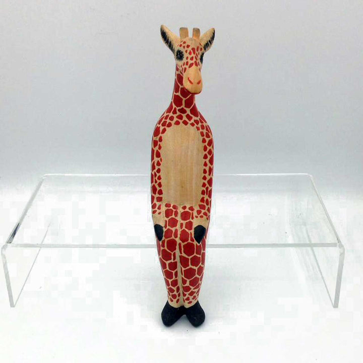 African Giraffe sitting animal craft - African craft online store in USA - Dilwana
