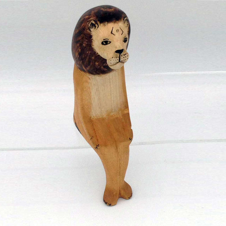 African Lion sitting animal craft - African craft online store in USA - Dilwana