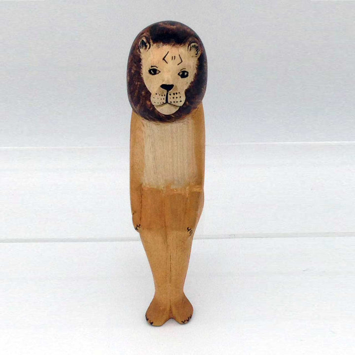 African Lion sitting animal craft - African craft online store in USA - Dilwana