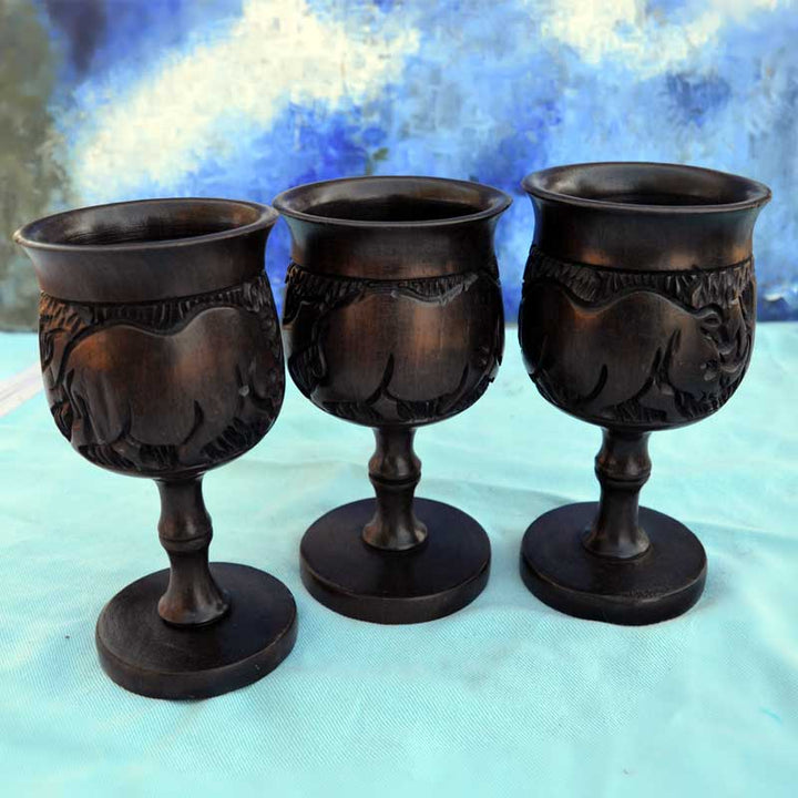 African Mahogany wine cup - Dilwana - botswana online shopping
