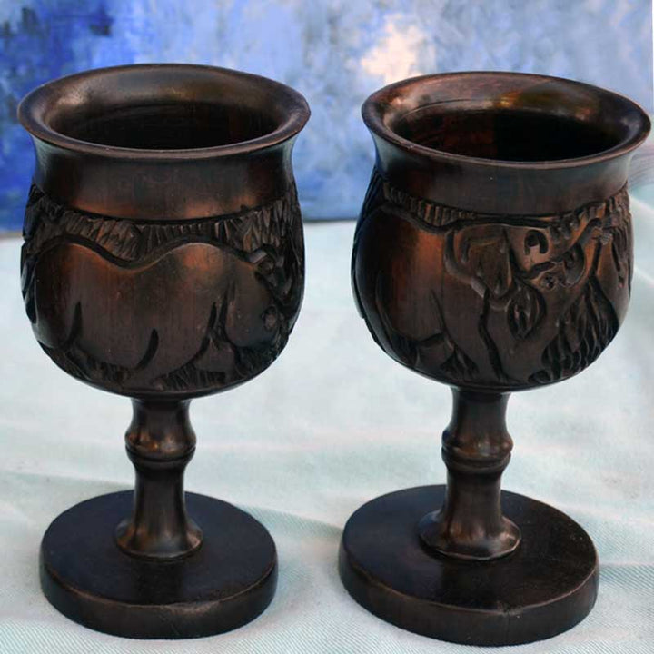 African Mahogany wine cup - Dilwana - botswana online shopping