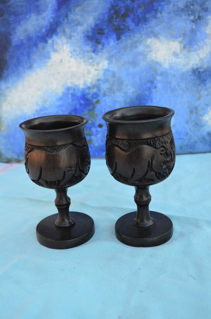 African Mahogany wine cup - Dilwana - botswana online shopping