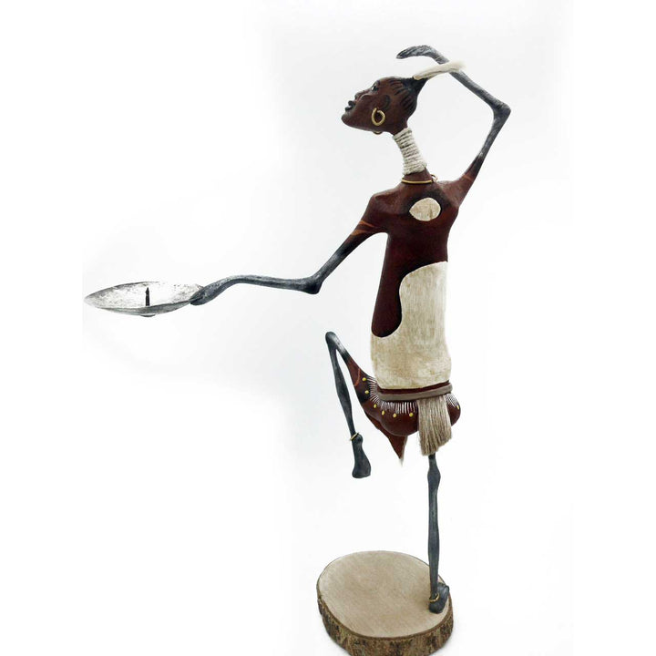 African dancer candle holder - Dilwana - botswana online shopping