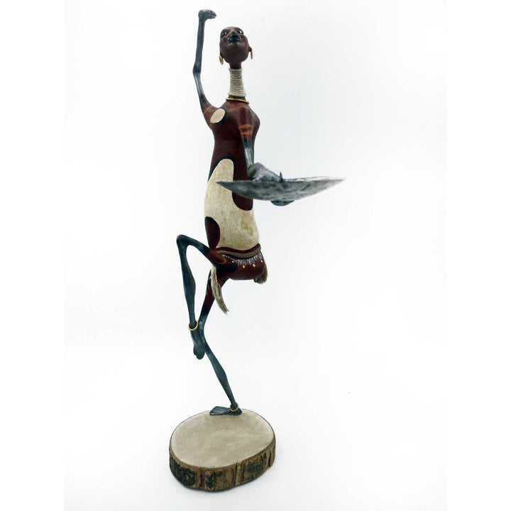 African candle holder dancer - African craft online store in USA - Dilwana