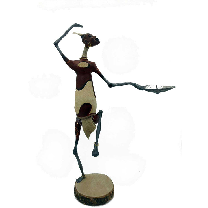 African dancer candle holder - Dilwana - botswana online shopping