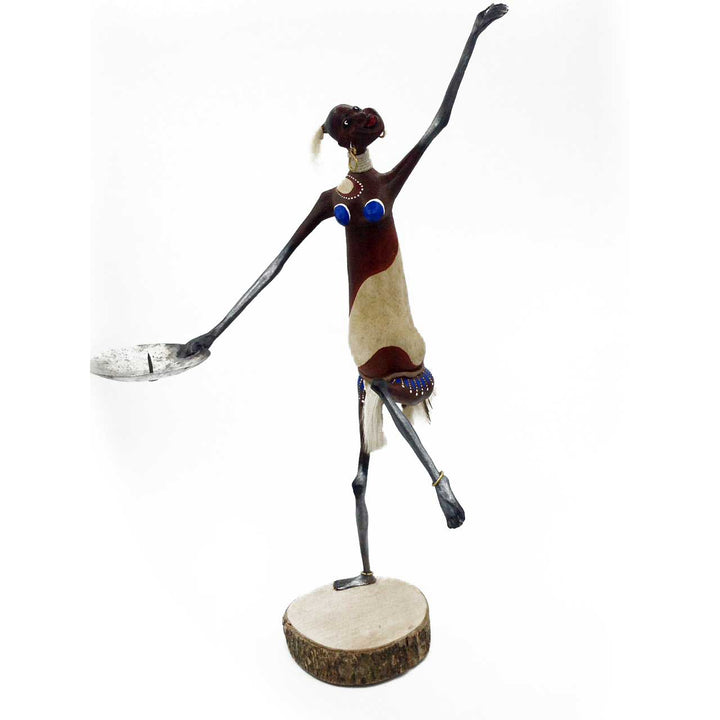 African dancer candle holder - Dilwana - botswana online shopping
